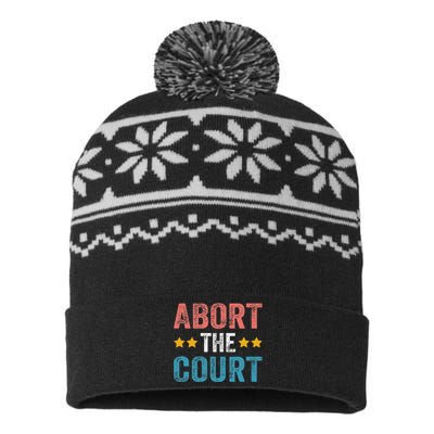 Abort the court 4th Of July USA-Made Snowflake Beanie