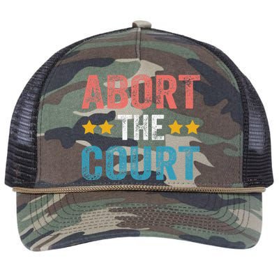 Abort the court 4th Of July Retro Rope Trucker Hat Cap