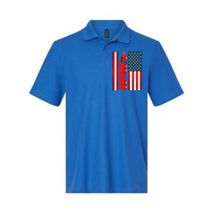 American Trucker Cool Gift Usa Big Rig Semi Trailer Truck Driver Great Gift Softstyle Adult Sport Polo