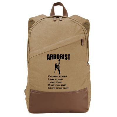 Arborist Tree Climber Lumberjack Cotton Canvas Backpack