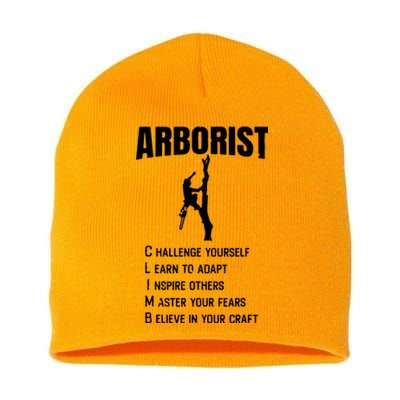 Arborist Tree Climber Lumberjack Short Acrylic Beanie