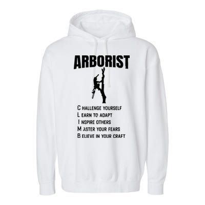 Arborist Tree Climber Lumberjack Garment-Dyed Fleece Hoodie