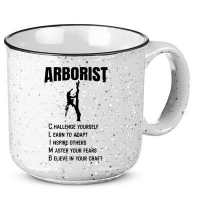 Arborist Tree Climber Lumberjack 15oz Campfire Ceramic Mug