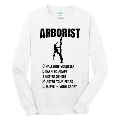 Arborist Tree Climber Lumberjack Tall Long Sleeve T-Shirt