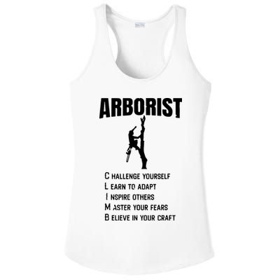 Arborist Tree Climber Lumberjack Ladies PosiCharge Competitor Racerback Tank