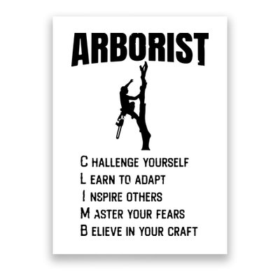 Arborist Tree Climber Lumberjack Poster