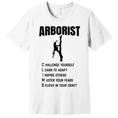 Arborist Tree Climber Lumberjack Premium T-Shirt