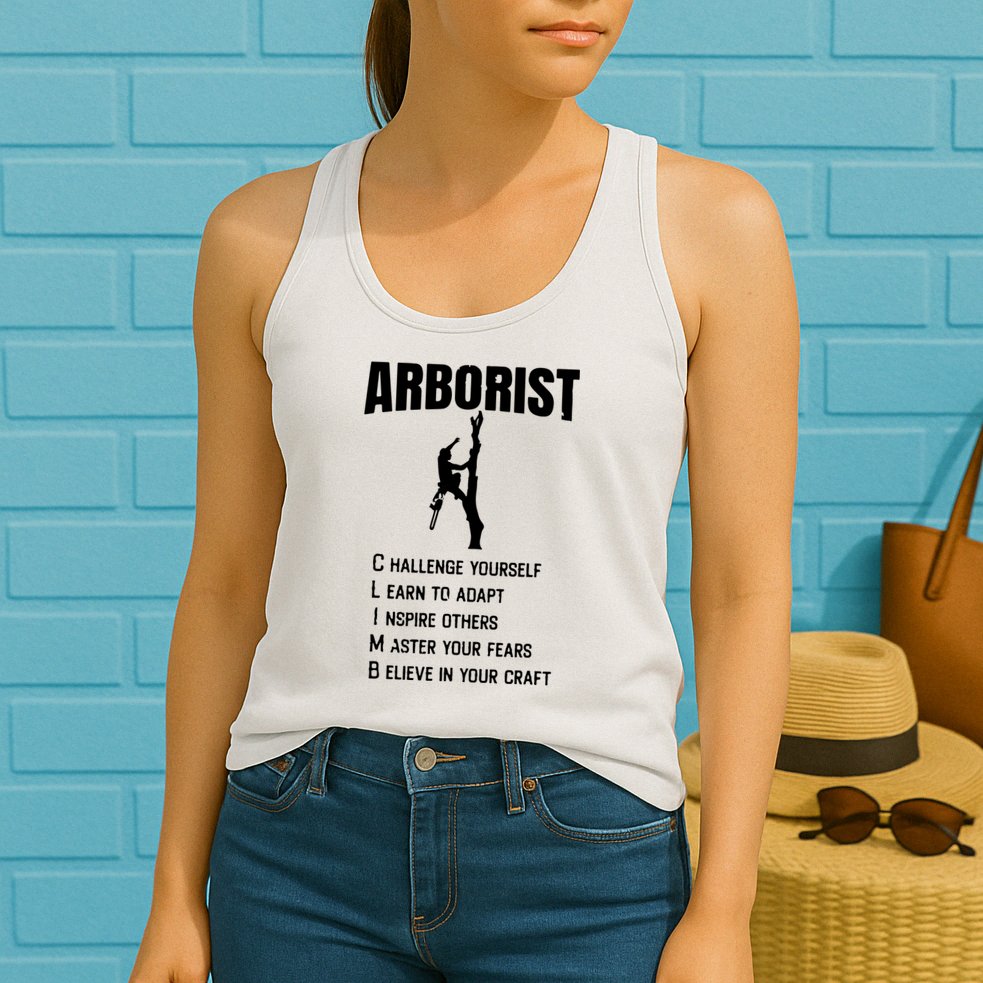 Arborist Tree Climber Lumberjack Womens Tank Top
