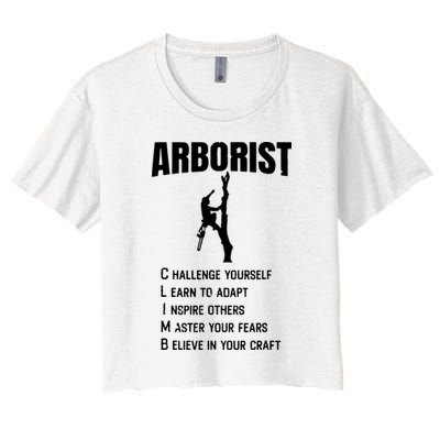 Arborist Tree Climber Lumberjack Crop Top