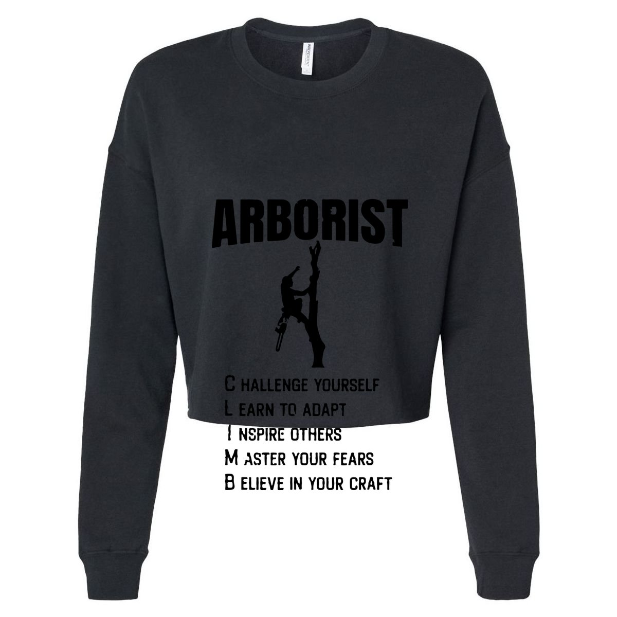 Arborist Tree Climber Lumberjack Women's Crop Top Tee