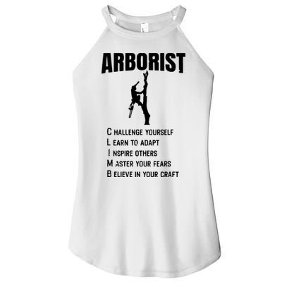 Arborist Tree Climber Lumberjack Women's Perfect Tri Rocker Tank