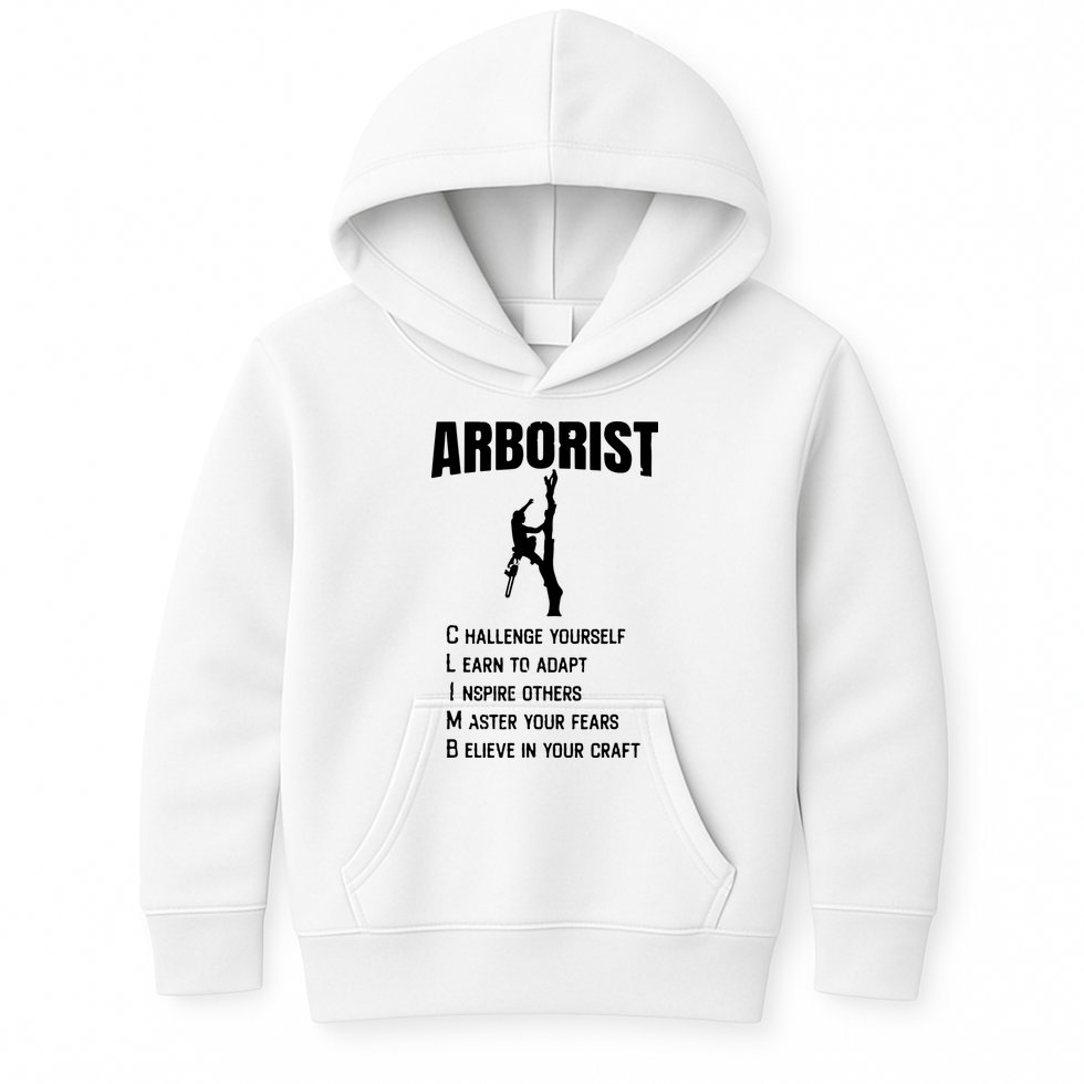 Arborist Tree Climber Lumberjack Kids Hoodie