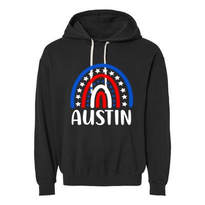 Austin Texas Cool Gift I Love Austin Texas Usa Gift Garment-Dyed Fleece Hoodie