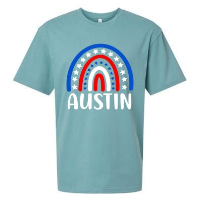 Austin Texas Cool Gift I Love Austin Texas Usa Gift Sueded Cloud Jersey T-Shirt