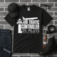 Air Traffic Controller Joke Pilot Saying Flight Control Tall T-Shirt