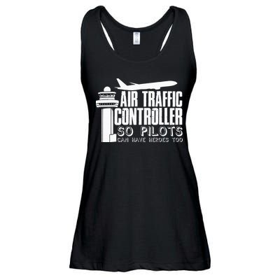 Air Traffic Controller Joke Pilot Saying Flight Control Ladies Essential Flowy Tank