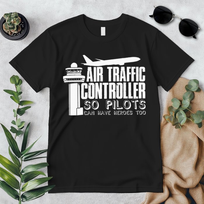 Air Traffic Controller Joke Pilot Saying Flight Control Premium T-Shirt