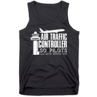 Air Traffic Controller Joke Pilot Saying Flight Control Tank Top
