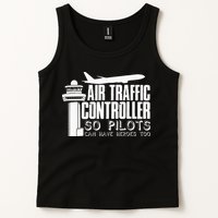 Air Traffic Controller Joke Pilot Saying Flight Control Tank Top