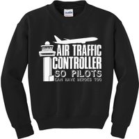 Air Traffic Controller Joke Pilot Saying Flight Control Kids Sweatshirt