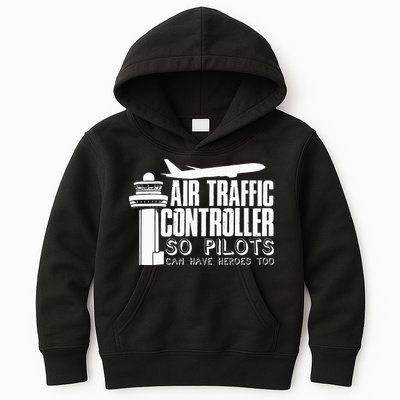 Air Traffic Controller Joke Pilot Saying Flight Control Kids Hoodie