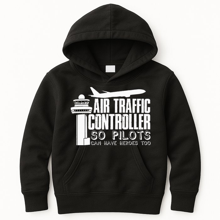 Air Traffic Controller Joke Pilot Saying Flight Control Kids Hoodie