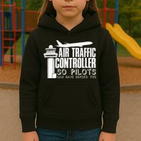 Air Traffic Controller Joke Pilot Saying Flight Control Kids Hoodie