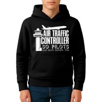 Air Traffic Controller Joke Pilot Saying Flight Control Kids Hoodie