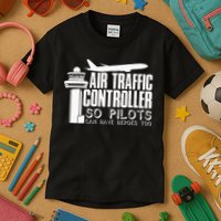 Air Traffic Controller Joke Pilot Saying Flight Control Kids T-Shirt