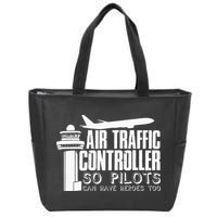 Air Traffic Controller Joke Pilot Saying Flight Control Zip Tote Bag