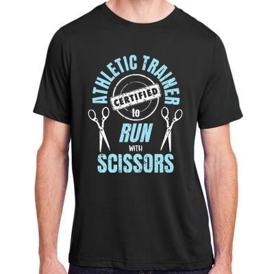 Athletic Trainer Certified to Run with Scissors AT Student Adult ChromaSoft Performance T-Shirt