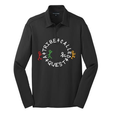 A Tribe Called Quest Circle Logo Grey Funny Gift Silk Touch Performance Long Sleeve Polo