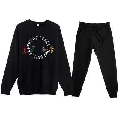 A Tribe Called Quest Circle Logo Grey Funny Gift Premium Crewneck Sweatsuit Set