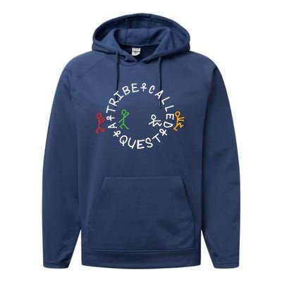 A Tribe Called Quest Circle Logo Grey Funny Gift Performance Fleece Hoodie