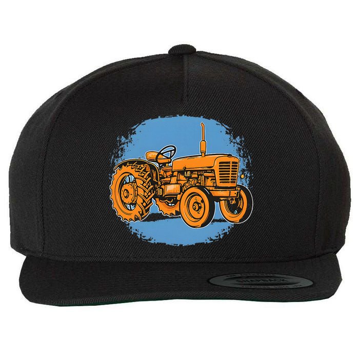 Allis Tractor Chalmers D17 Wool Snapback Cap