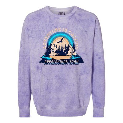 Appalachian Trail Camping Hiking Colorblast Crewneck Sweatshirt