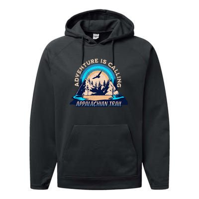 Appalachian Trail Camping Hiking Performance Fleece Hoodie