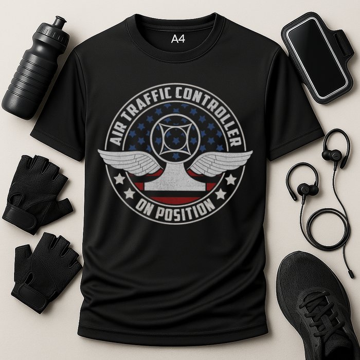 Air Traffic Controller Us Military Gift Cooling Performance Crew T-Shirt