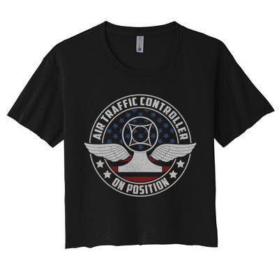 Air Traffic Controller Us Military Gift Women's Crop Top Tee