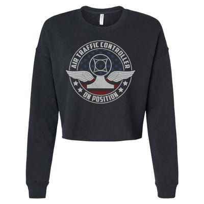 Air Traffic Controller Us Military Gift Cropped Pullover Crew