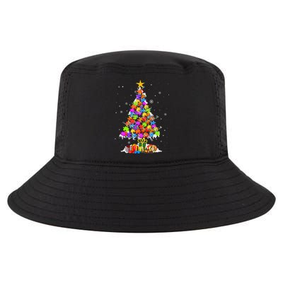 Autism Tree Christmas Pajama Autism Awareness Holiday Gifts Cool Comfort Performance Bucket Hat