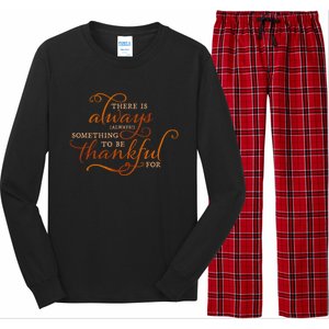 Always Thankful Christian Religious Grateful Thanksgiving Gift Long Sleeve Pajama Set