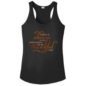 Always Thankful Christian Religious Grateful Thanksgiving Gift Ladies PosiCharge Competitor Racerback Tank