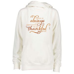 Always Thankful Christian Religious Grateful Thanksgiving Gift Womens Funnel Neck Pullover Hood