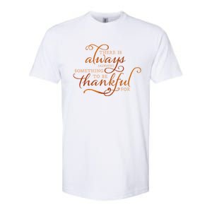 Always Thankful Christian Religious Grateful Thanksgiving Gift Softstyle CVC T-Shirt