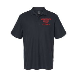 Addicted To Coffee And Clapper Softstyle Adult Sport Polo