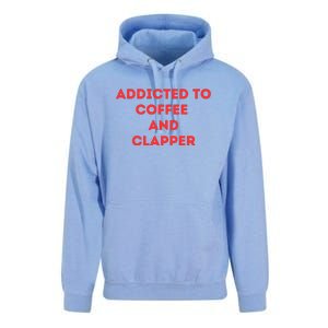 Addicted To Coffee And Clapper Unisex Surf Hoodie