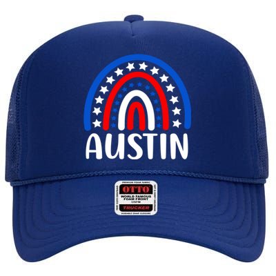 Austin Texas Cool Gift I Love Austin Texas Usa Cool Gift High Crown Mesh Back Trucker Hat