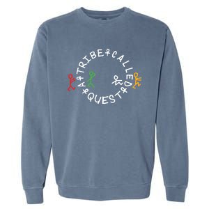 A Tribe Called Quest Circle Logo Grey Funny Gift Garment-Dyed Sweatshirt