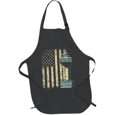 Air Traffic Controller Tower Aircraft Airspace Atc Full-Length Apron With Pockets
